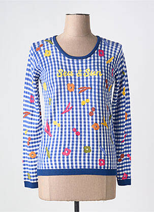 Pulover albastru LEO & UGO femeie