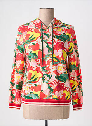 Hanorac cu glugă roșu LEO & UGO femeie