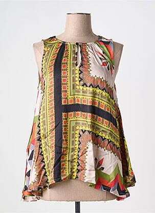 Top verde ELEONORA AMADEI femeie