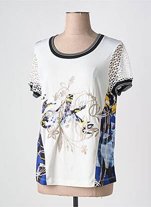 Tricou imprimeu fantezie mâneci scurte alb EROKE femeie