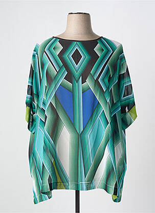 Tunică mâneci lungi verde ELEONORA AMADEI femeie