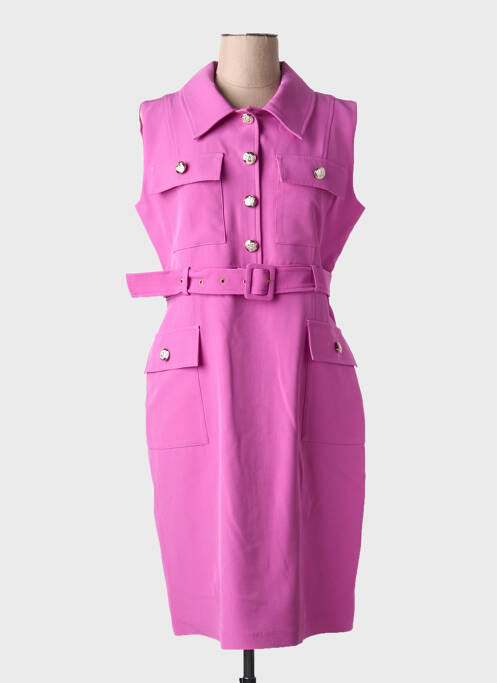 Rochie midi roz LESLIE femeie