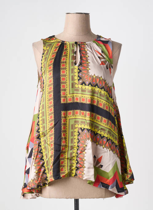 Top verde ELEONORA AMADEI femeie