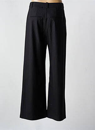 Pantalon larg țesătură crep mărime normală negru SUNCOO femeie