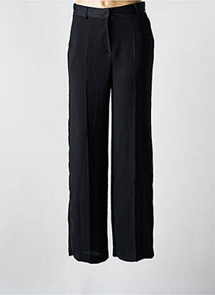 Pantalon drept talie cu cleme mărime normală negru IKKS femeie