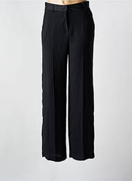 Pantalon drept țesătură crep mărime normală negru IKKS femme