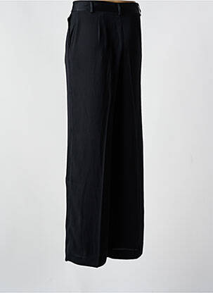Pantalon drept talie cu cleme mărime normală negru IKKS femeie