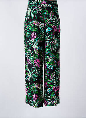 Pantalon drept țesătură crep talie joasă negru IKKS femeie