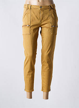 Pantalon 7/8 elasticitate mărime normală bej IKKS femeie