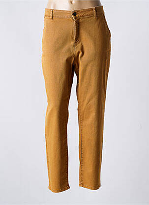 Pantalon chino talie joasă talie joasă galben ONE STEP femeie