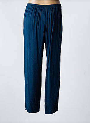 Pantalon drept țesătură poplin mărime normală albastru LA FEE MARABOUTEE femeie
