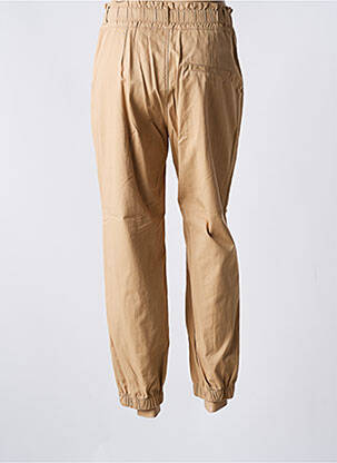 Pantalon 7/8 țesătură poplin mărime normală bej ONE STEP femeie
