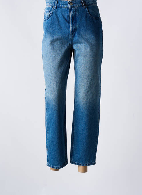 Blugi cu croială dreaptă talie înaltă talie înaltă albastru IKKS femme