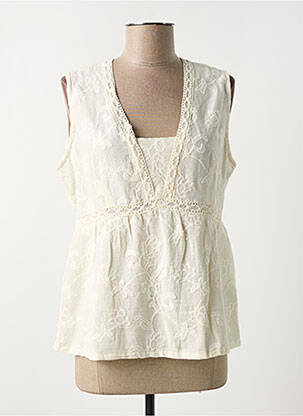 Top bej PAZ TORRAS femeie