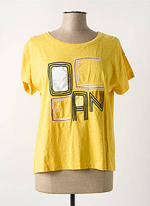 Top galben MAT DE MISAINE femeie