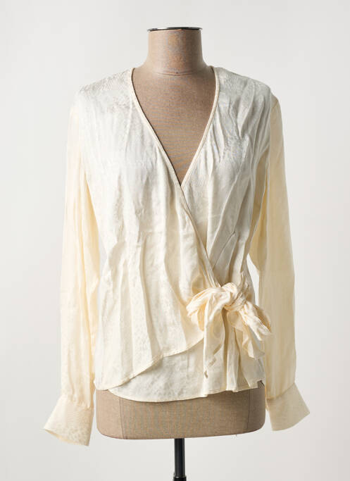 Cardigan petrecut bej KOCCA femeie