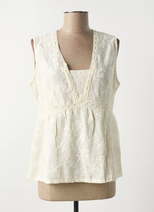 Top bej PAZ TORRAS femeie