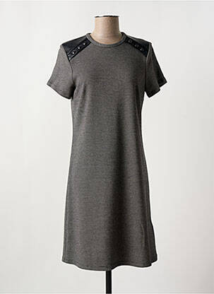 Rochie midi mâneci scurte mâneci scurte negru IKKS femeie