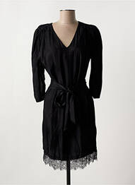 Rochie midi mâneci lungi mâneci lungi negru IKKS femeie