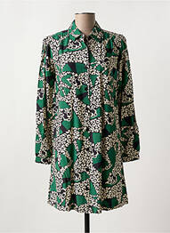 Rochie scurtă mâneci lungi mâneci lungi verde DIPLODOCUS femeie
