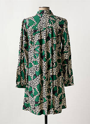 Rochie scurtă mâneci lungi mâneci lungi verde DIPLODOCUS femeie
