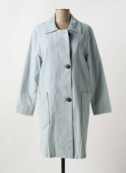 Palton lung albastru MAT DE MISAINE femeie