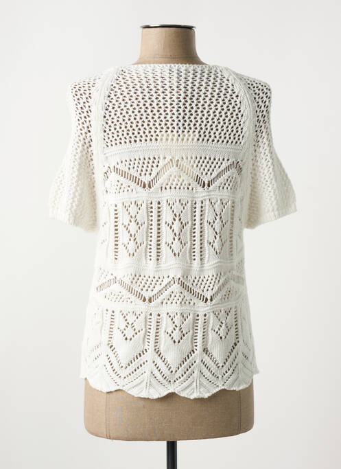 Vestă cu mâneci scurte alb LA FEE MARABOUTEE femeie