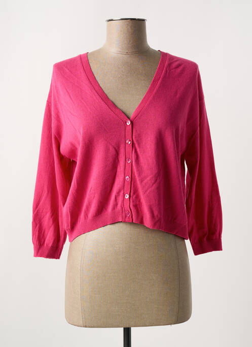 Vestă cu mâneci lungi roz LA FEE MARABOUTEE femeie