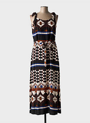 Rochie lungă maro LA FEE MARABOUTEE femeie