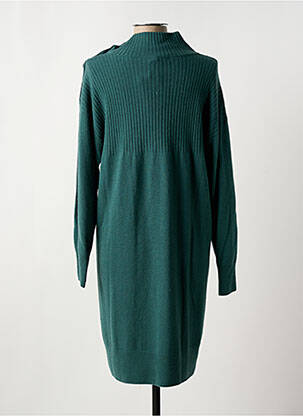 Rochie pulover croială dreaptă mâneci lungi verde MAT DE MISAINE femeie