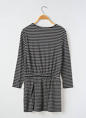 Rochie midi guler rotund mâneci lungi negru UNITED COLORS OF BENETTON fată