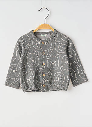 Vestă cu mâneci lungi gri UNITED COLORS OF BENETTON băiat