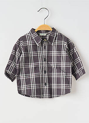 Cămașă cu mâneci lungi gri UNITED COLORS OF BENETTON băiat