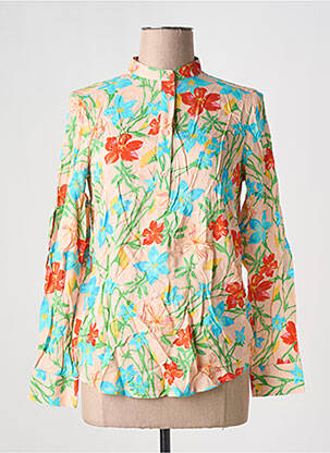 Cămașă imprimeu floral mâneci lungi albastru UNITED COLORS OF BENETTON femeie