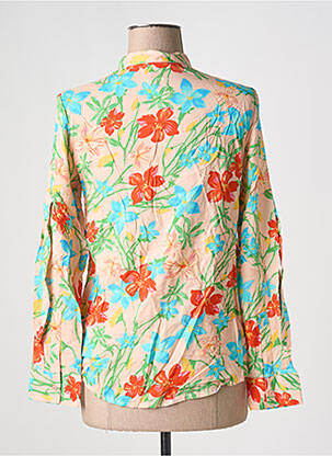 Cămașă imprimeu floral mâneci lungi albastru UNITED COLORS OF BENETTON femeie