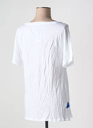 Tricou croială dreaptă mâneci scurte alb UNITED COLORS OF BENETTON femeie