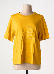 Tricou croială dreaptă mâneci scurte galben UNITED COLORS OF BENETTON femme