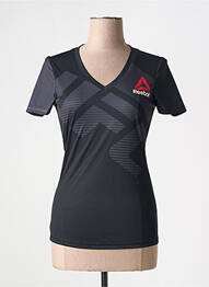 Tricou imprimeu fantezie mâneci scurte negru REEBOK femme