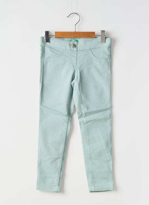 Pantalon slim albastru UNITED COLORS OF BENETTON fată