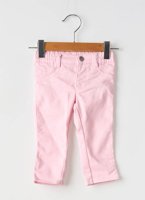 Pantalon slim roz UNITED COLORS OF BENETTON fată