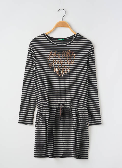 Rochie midi negru UNITED COLORS OF BENETTON fată