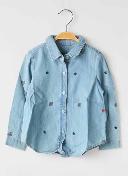 Cămașă albastru UNITED COLORS OF BENETTON fată