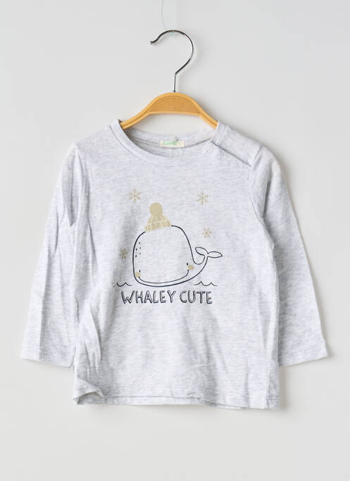 Tricou gri UNITED COLORS OF BENETTON băiat