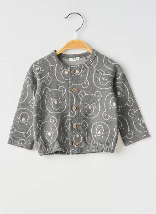Vestă cu mâneci lungi gri UNITED COLORS OF BENETTON băiat