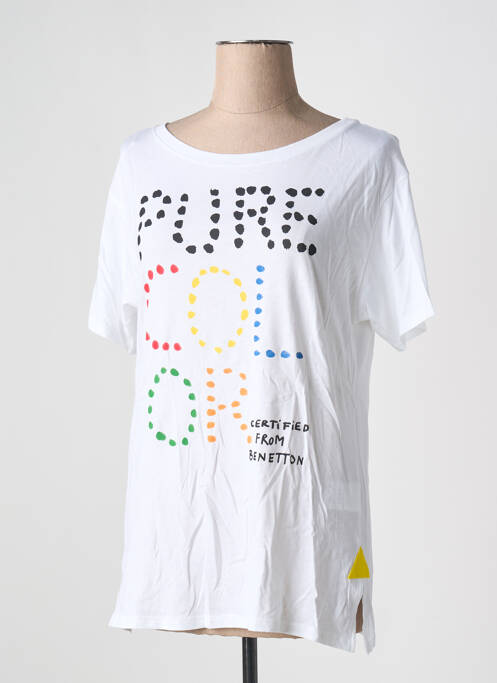 Tricou alb UNITED COLORS OF BENETTON femeie