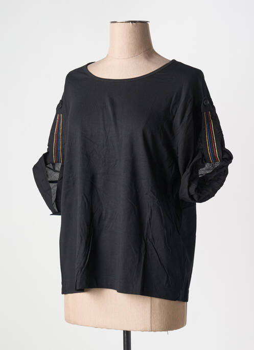 Tricou negru UNITED COLORS OF BENETTON femeie