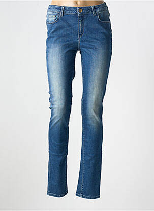 Blugi cu croială slim albastru TRUSSARDI JEANS femeie