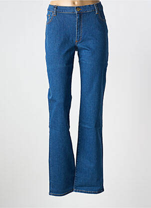 Blugi cu croială dreaptă albastru TRUSSARDI JEANS femeie