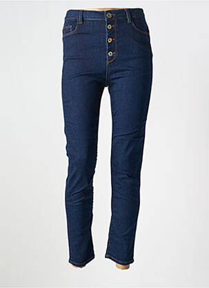 Blugi cu croială slim albastru TRUSSARDI JEANS femeie