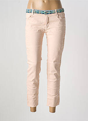 Blugi cu croială slim talie joasă talie joasă roz TRUSSARDI JEANS femeie